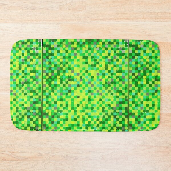 Item preview, Deep Green Mosaic Harmony – Abstract Pixel Art (Perfect Pair Set) designed and sold by Fun In The Sun .