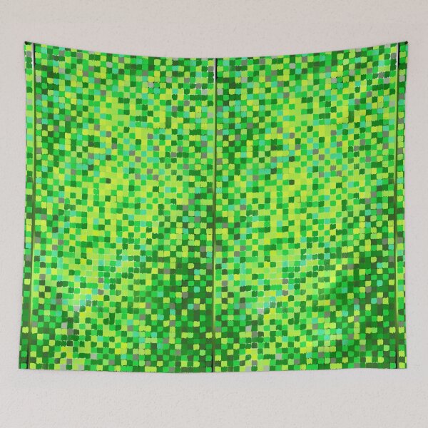 Item preview, Deep Green Mosaic Harmony – Abstract Pixel Art (Perfect Pair Set) designed and sold by Fun In The Sun .
