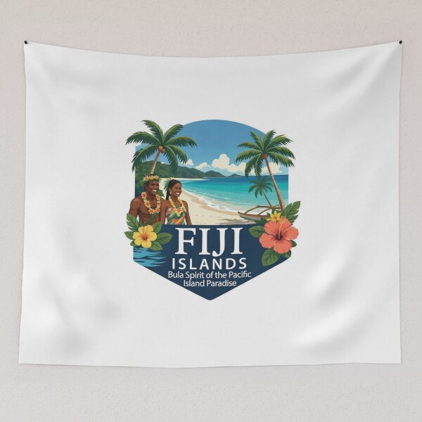 Item preview, Fiji Islands | Traditional Pacific Island designed and sold by Dikshant Goyal.
