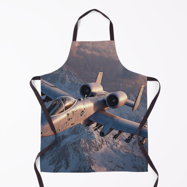 Item preview, Warthog Jet Over Mountains Aviation Poster designed and sold by Skyframe Aviation.