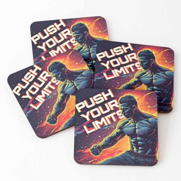 Item preview, Push Your Limits Fitness Motivation Art designed and sold by Neer arts.