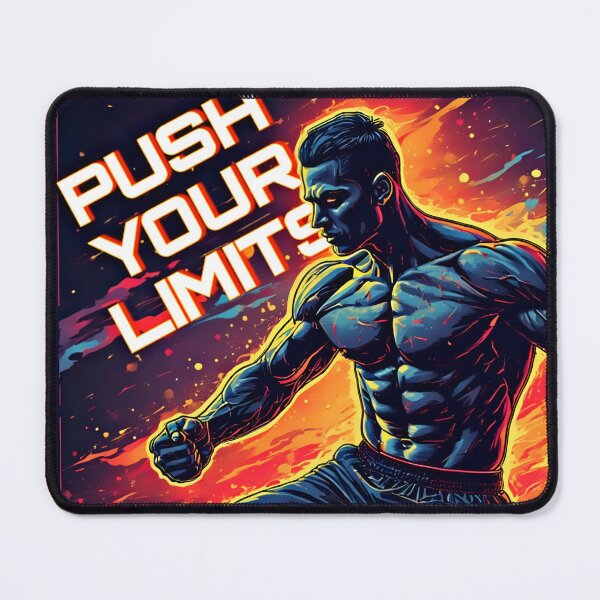 Item preview, Push Your Limits Fitness Motivation Art designed and sold by Neer arts.