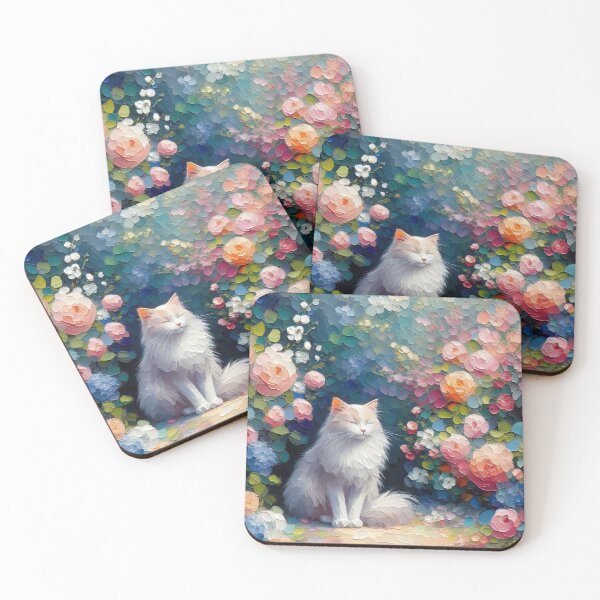 Item preview, Elegant Cat in a Dreamy Floral Garden designed and sold by Chic_Clip_Craft.
