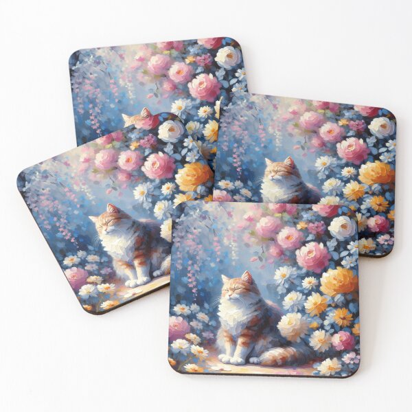 Item preview, Elegant Cat in a Dreamy Floral Garden designed and sold by Chic_Clip_Craft.
