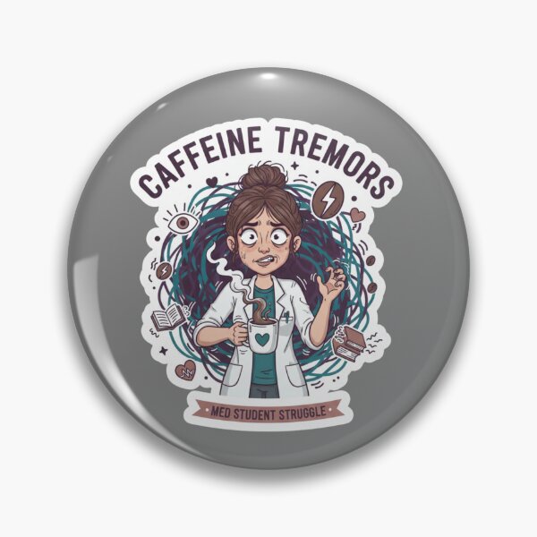 Item preview, Caffeine Tremors Med Student Struggle Funny Healthcare designed and sold by medoutfits.