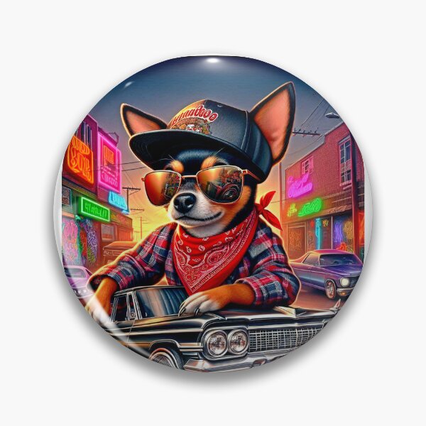 Item preview, Vato Loco Chihuahua  designed and sold by NativeGraffix.