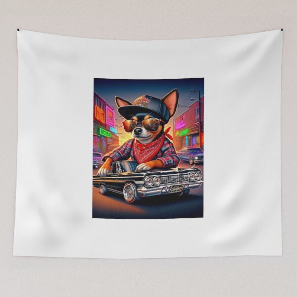 Item preview, Vato Loco Chihuahua  designed and sold by NativeGraffix.