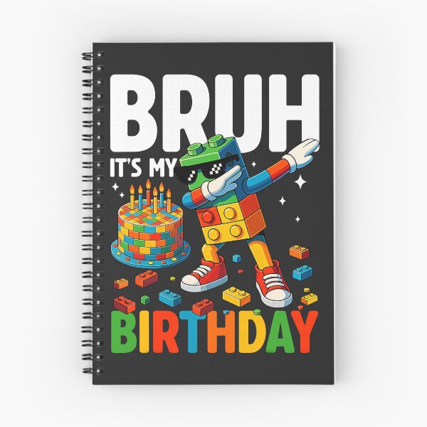 Item preview, Master Builder Dabbing Blocks Bricks Bruh Its My Birthday bruh designed and sold by ArleneRowe.