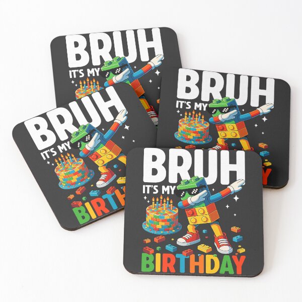 Item preview, Master Builder Dabbing Blocks Bricks Bruh Its My Birthday bruh designed and sold by ArleneRowe.