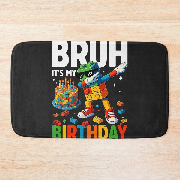 Item preview, Master Builder Dabbing Blocks Bricks Bruh Its My Birthday bruh designed and sold by ArleneRowe.