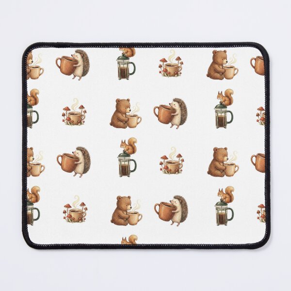 Item preview, Whimsical Forest Creatures Coffee & Tea Illustration Set designed and sold by NonditStudio.