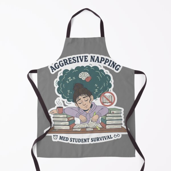 Item preview, Aggressive Napping Funny Medical Student Survival Art designed and sold by medoutfits.