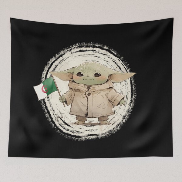 Item preview, BABY YODA ALGERIA FLAG designed and sold by LIS AND MELIVERSO.