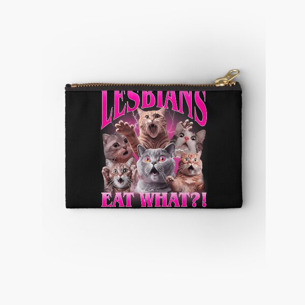 Item preview, Lesbians Eat What Funny Cat Meme Queer WLW Gay Pride LGBTQ Men Women designed and sold by ArleneRowe.