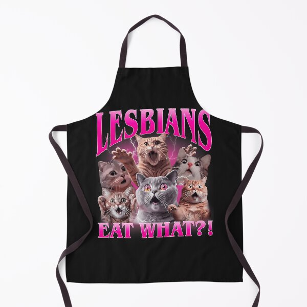 Item preview, Lesbians Eat What Funny Cat Meme Queer WLW Gay Pride LGBTQ Men Women designed and sold by ArleneRowe.