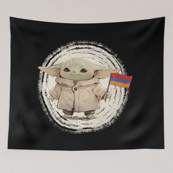 Item preview, BABY YODA ARMENIA FLAG designed and sold by LIS AND MELIVERSO.