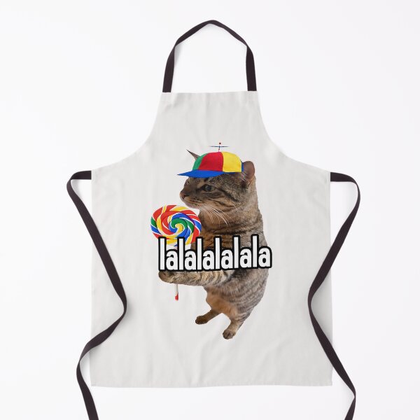 Item preview, Lalalala Funny Silly Cat with Lollipop Meme Men Women designed and sold by ArleneRowe.