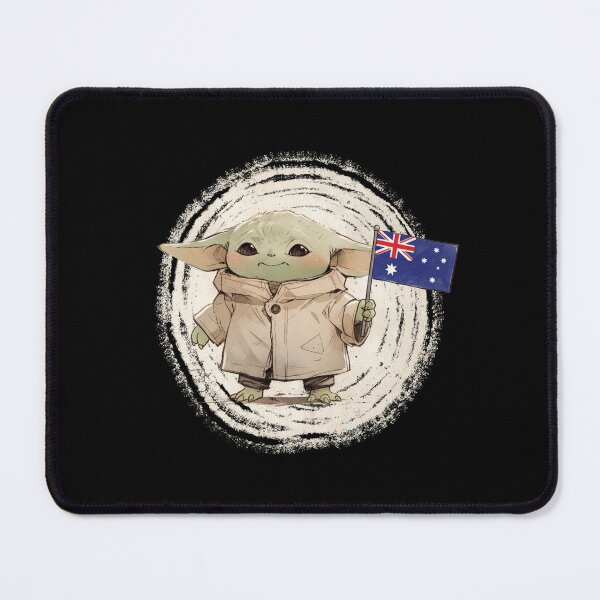 Item preview, BABY YODA AUSTRALIA FLAG designed and sold by LIS AND MELIVERSO.