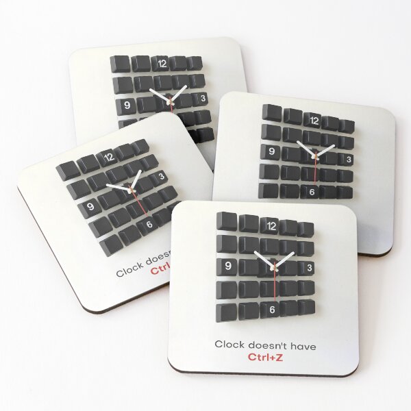 Item preview, Clock Doesn’t Have Ctrl Z designed and sold by muternal.