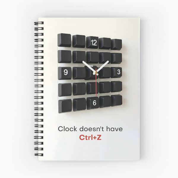 Item preview, Clock Doesn’t Have Ctrl Z designed and sold by muternal.
