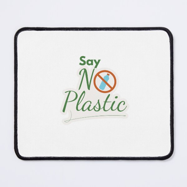 Item preview, No Plastic – Save Our Planet | Eco-Friendly Sustainability Design designed and sold by Fouziaart08.