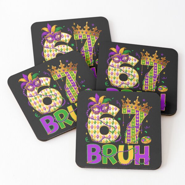 Item preview, Bruh 67 Six Seven 6 7 Meme Funny Mardi Gras Kids Men Women designed and sold by ArleneRowe.