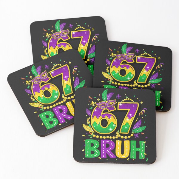 Item preview, Bruh 67 Six Seven 6 7 Meme Funny Mardi Gras Kids Men Women designed and sold by ArleneRowe.