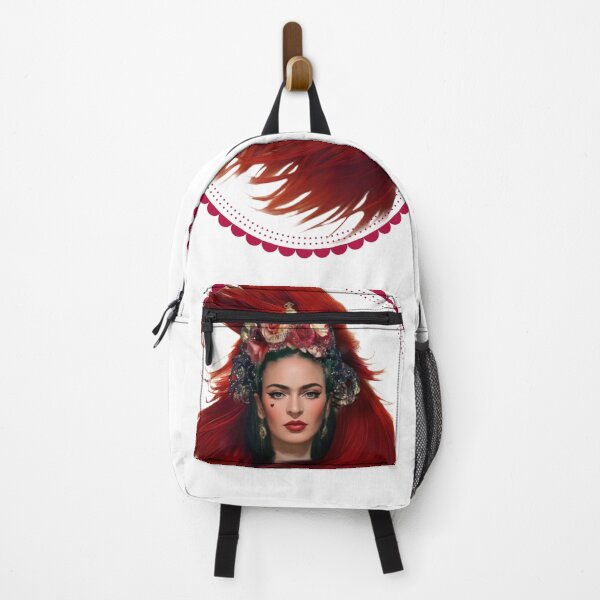 Item preview, Lady in Red: Surreal Portrait with Floral Crown designed and sold by StickerBuild07 .