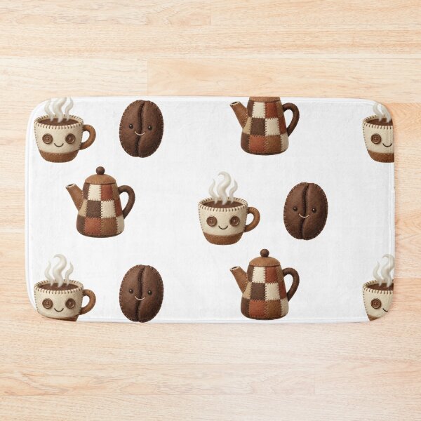 Item preview, Adorable Handcrafted Felt Coffee and Tea Plushie Set designed and sold by NonditStudio.