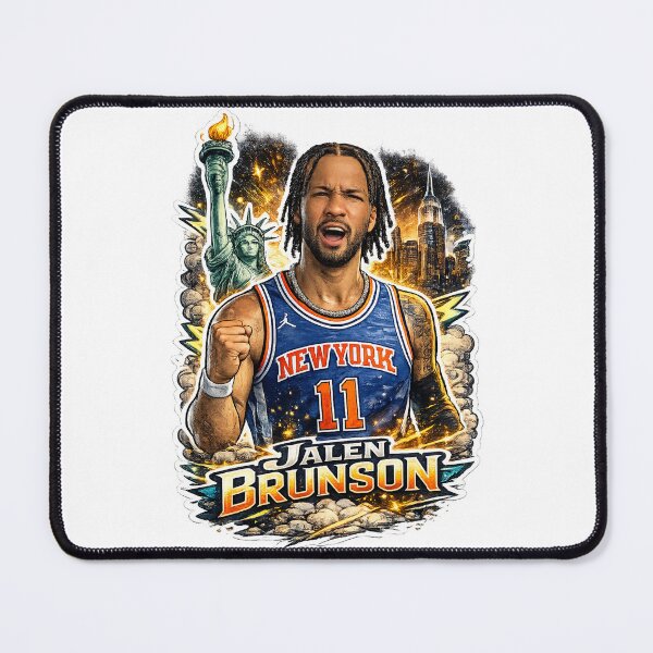 Item preview, Jalen Brunson Street Art Illustration designed and sold by DanieleDiSanto.