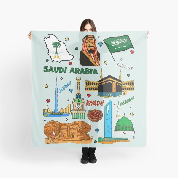 Item preview, Saudi Arabia Heritage & Modernity, Vibrant Cultural Icons designed and sold by mashmosh.