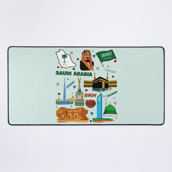 Item preview, Saudi Arabia Heritage & Modernity, Vibrant Cultural Icons designed and sold by mashmosh.