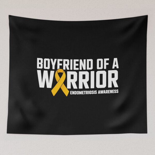 Item preview, Boyfriend of a Warrior Endometriosis Awareness designed and sold by comptorasunfia.