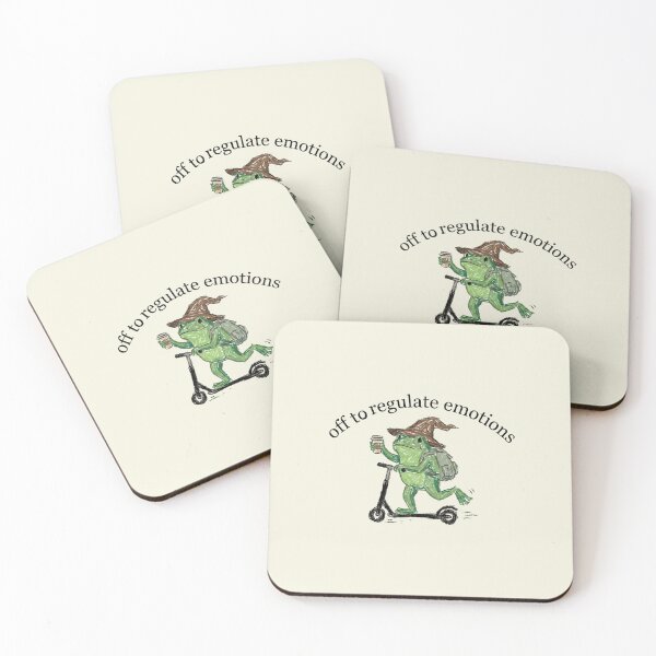 Item preview, Off To Regulate Emotions Wizard Frog designed and sold by AdyKurniawan.