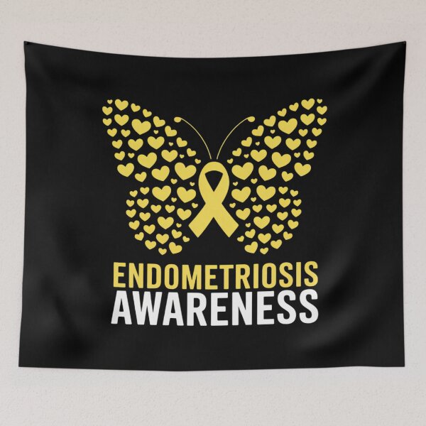 Item preview, Butterfly Endometriosis Awareness Month Endo Support Ribbon designed and sold by comptorasunfia.