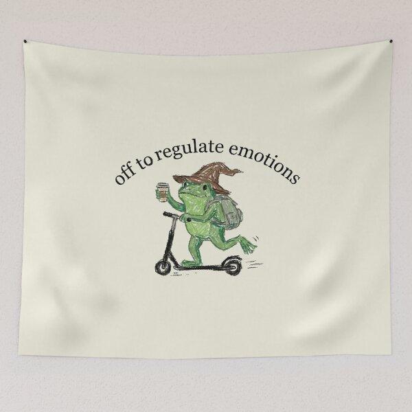 Item preview, Off To Regulate Emotions Wizard Frog designed and sold by AdyKurniawan.