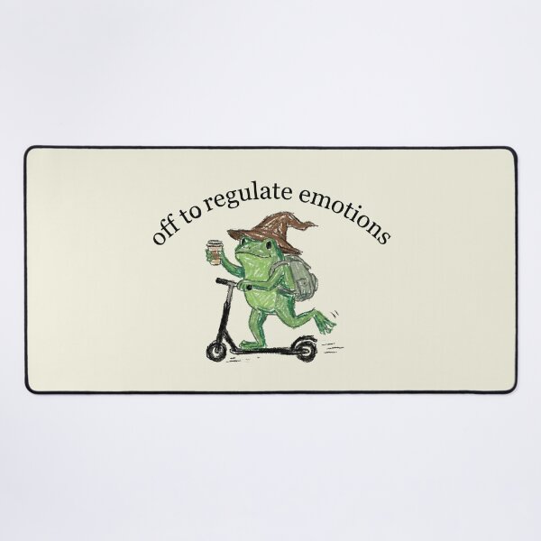 Item preview, Off To Regulate Emotions Wizard Frog designed and sold by AdyKurniawan.