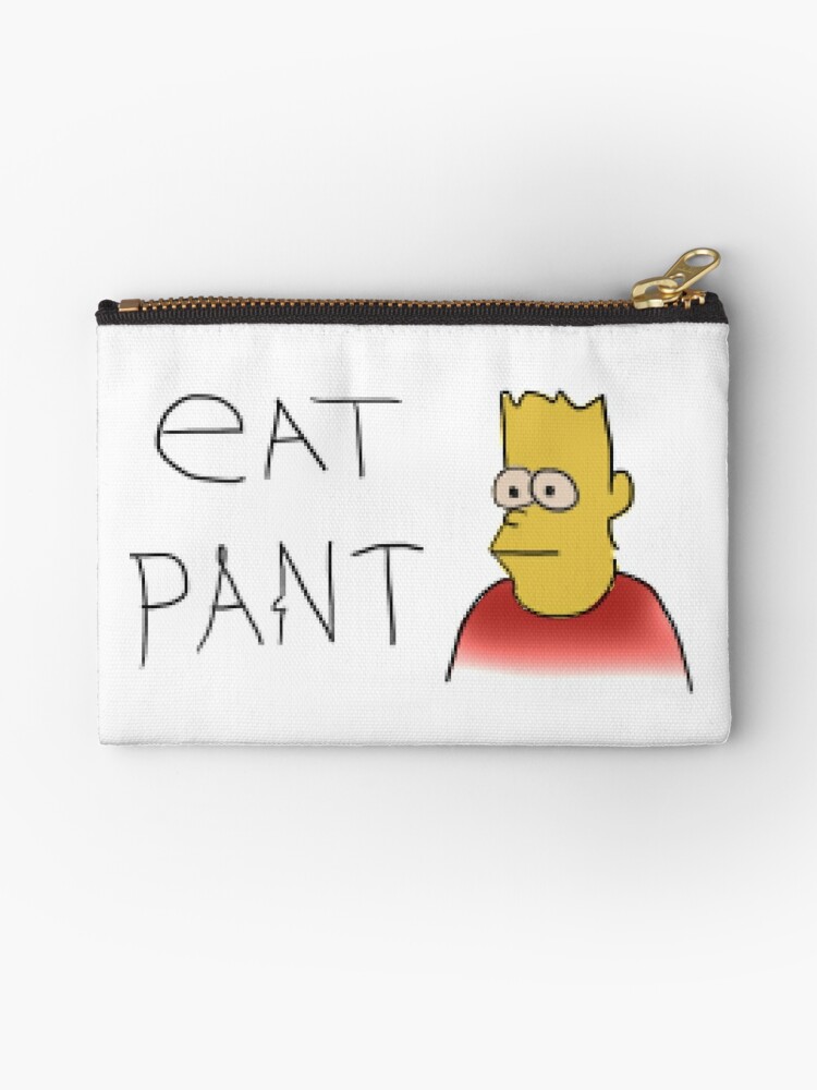 Eat Pant Zipper Pouch By Cooki E Redbubble - general pant roblox