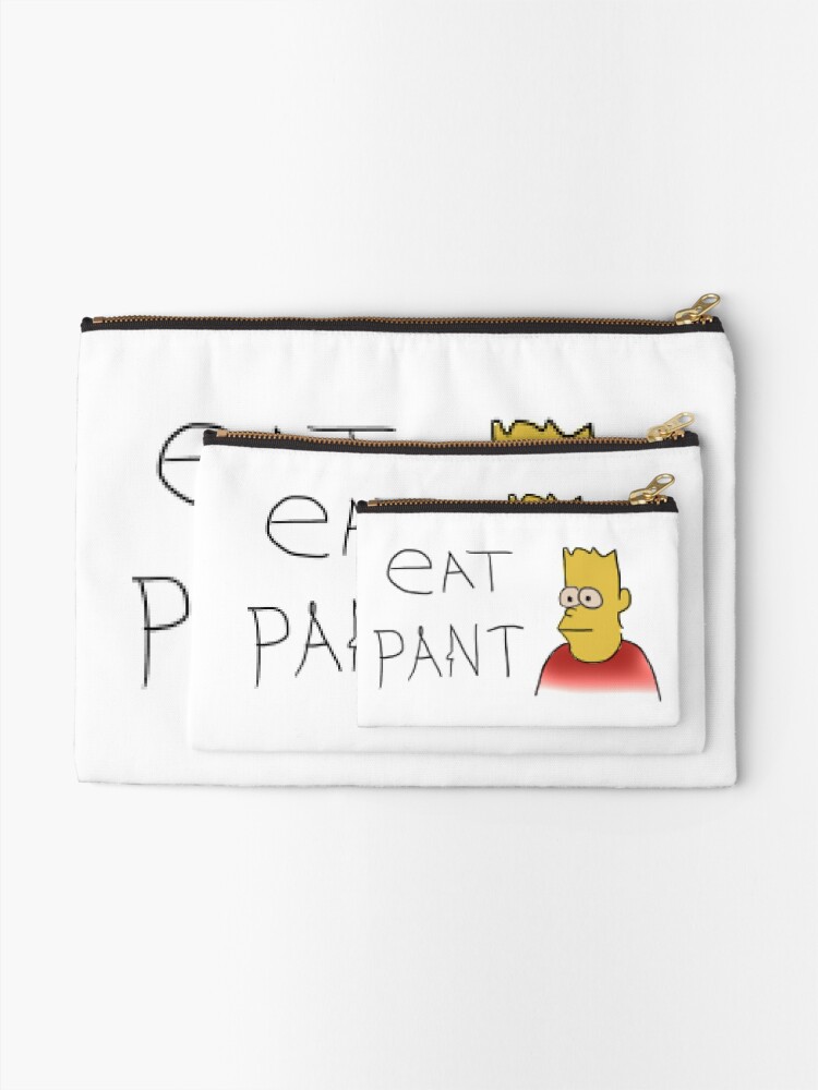 Eat Pant Zipper Pouch By Cooki E Redbubble - general pant roblox