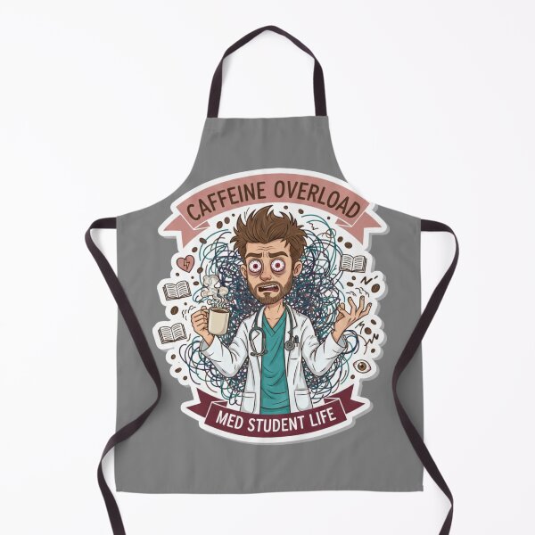 Item preview, Caffeine Overload Funny Male Medical Student Study Humor designed and sold by medoutfits.
