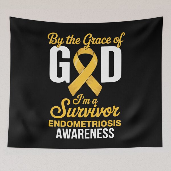 Item preview, By The Grace God I_m A Survivor Endometriosis Survivor designed and sold by comptorasunfia.
