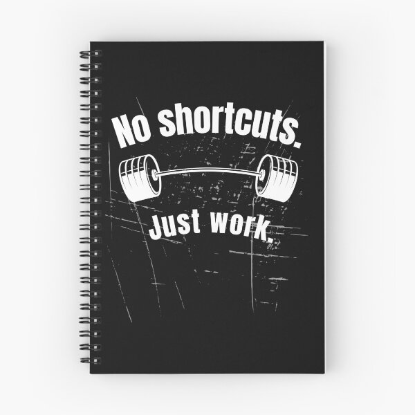 Item preview, No shortcuts. Just work. Gym Fitness Motivation Quote designed and sold by TeeArtWorld.