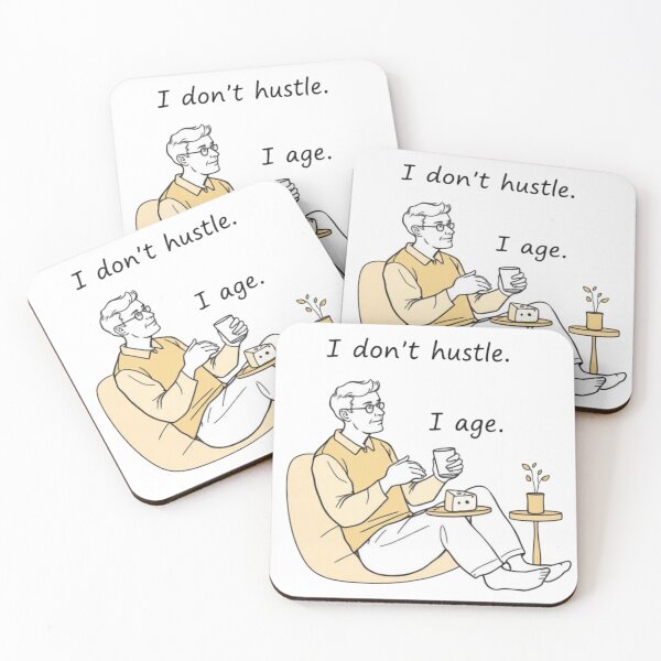 Item preview, Minimalist Illustration of Man with Cheese and Drink designed and sold by Iuqiune.