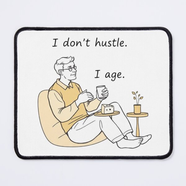 Item preview, Minimalist Illustration of Man with Cheese and Drink designed and sold by Iuqiune.