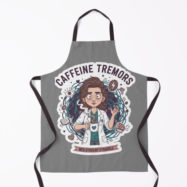 Item preview, Caffeine Tremors Funny Female Medical Student Healthcare Art designed and sold by medoutfits.