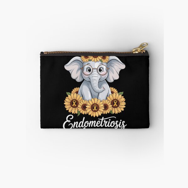 Item preview, Elephant Sunflower Endometriosis Awareness Ribbon designed and sold by sterabamineh.