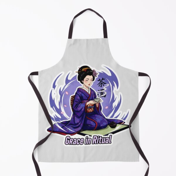 Item preview, Grace in Ritual Japanese Tea Ceremony Chado Otaku Art Style designed and sold by SplashTastic.