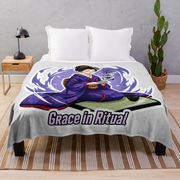 Item preview, Grace in Ritual Japanese Tea Ceremony Chado Otaku Art Style designed and sold by SplashTastic.