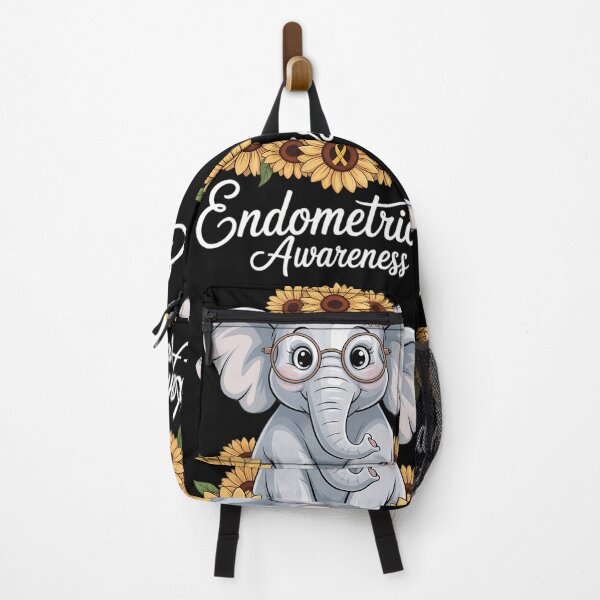 Item preview, Elephant Sunflower Endometriosis Awareness Ribbon designed and sold by sterabamineh.