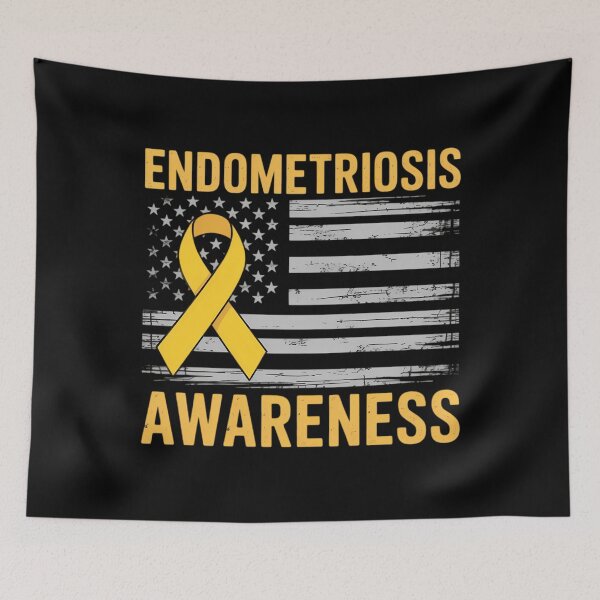 Item preview, Endo Awareness American Flag Endometriosis Awareness Warrior designed and sold by sterabamineh.